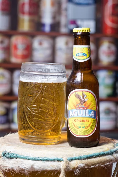 Ccuta Colômbia Mar 2018 Cerveja Artesanal Colombiana Aguila Brand Com — Fotografia de Stock