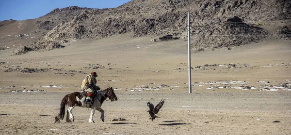 Ulgii Mongolia Oct 2020 Bildkonst Molnlandskap Historiska Design Klippor Turism — Stockfoto