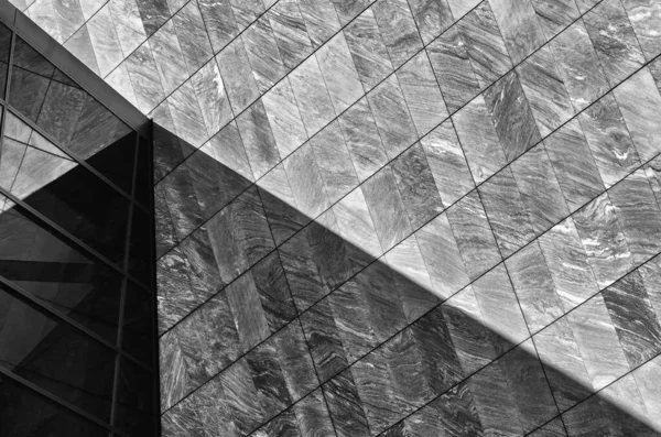 Fachada Pedra Cinzenta Edifício Moderno — Fotografia de Stock