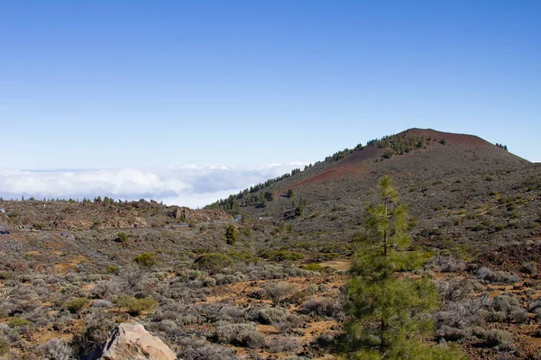 Eine Schöne Aufnahme Von Hügeln Teide Nationalpark Auf Teneriffa Spanien — Stockfoto