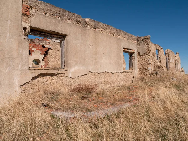 Ένα Πλάνο Από Απομεινάρια Κατεστραμμένων Κτιρίων — Φωτογραφία Αρχείου