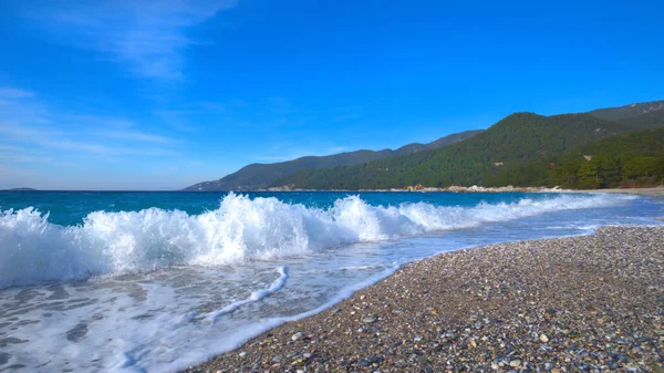 Skopelos Convertido Una Las Famosas Islas Griegas Como Uno Los — Foto de Stock