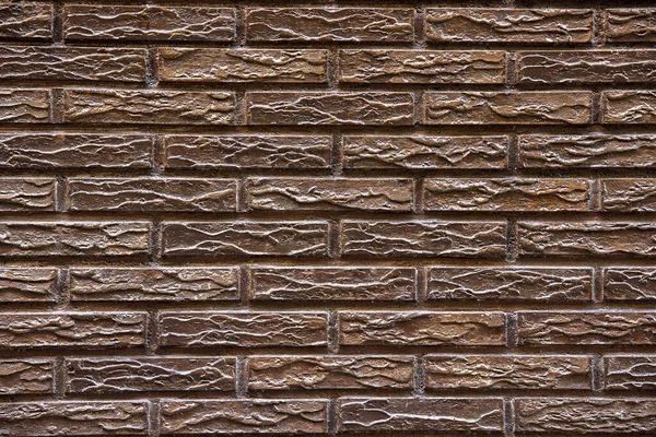 Een Close Shot Van Een Rode Textuur Baksteen Muur — Stockfoto