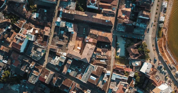 Vista Aérea Das Ruas Urbanas Penol Guatape Colômbia — Fotografia de Stock