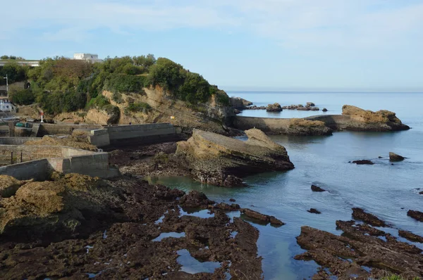 Eine Schöne Aufnahme Der Bassflut Biarritz Frankreich — Stockfoto