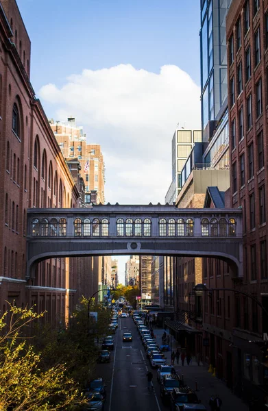 Uma Foto Vertical Bela Vista Rua Nova York Eua — Fotografia de Stock