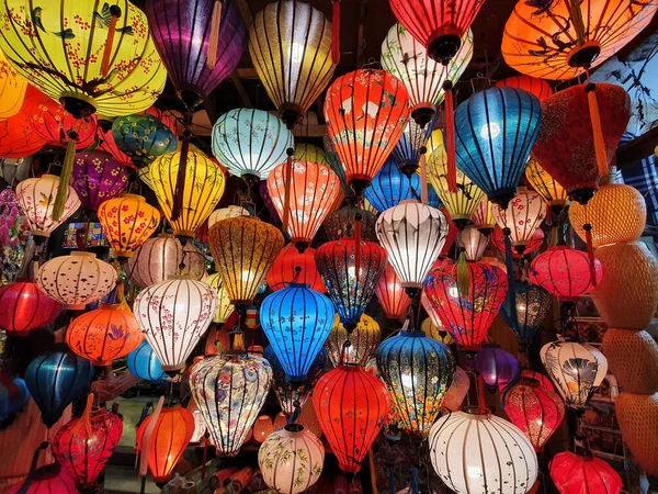 Closeup Shot Colorful Lanterns Hoi Vietnam — Stock Photo, Image