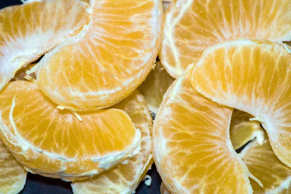 Closeup Shot Fresh Peeled Mandarins — Stock Photo, Image