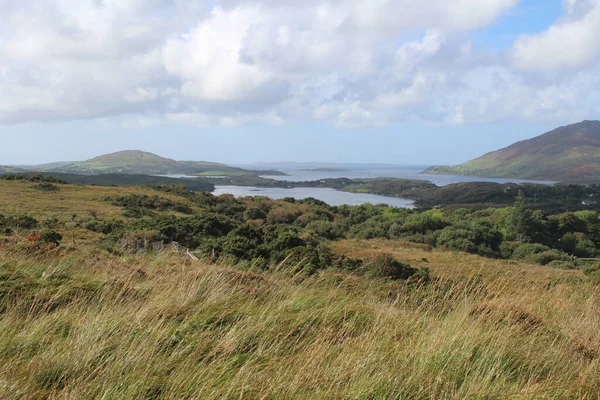 Ein Schöner Blick Auf Das Meer Umgeben Von Bergen Irland — Stockfoto
