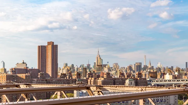 Una Hermosa Vista Del Famoso Puente Brooklyn Ubicado Nueva York —  Fotos de Stock