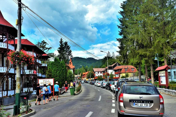 Sovat Rumunsko 2019 Ulice Letovisku Sovata Rumunsko — Stock fotografie