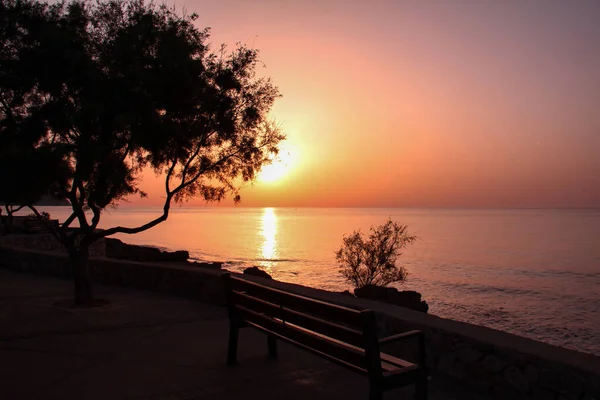 Ein Schöner Sonnenaufgang Auf Der Insel Mallorca Mittelmeer — Stockfoto