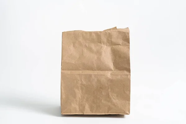 市场回收纸袋 白色背景隔离 — 图库照片