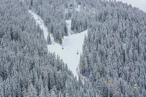 Schöne Kulisse Einer Winterlandschaft Den Alpen — Stockfoto