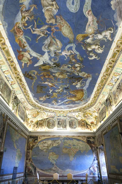 Vertikal Bild Fresco Konstellationer Farnese Palace Italien — Stockfoto