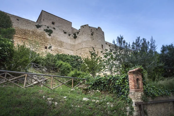 Eine Flache Aufnahme Der Stadtmauer Magliano Der Toskana Italien — Stockfoto