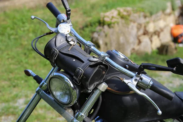 Selective Focus Shot Motorcycle — Stock Photo, Image