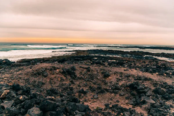 Närbild Havet Fuerteventura Kanarieöarna Spanien — Stockfoto