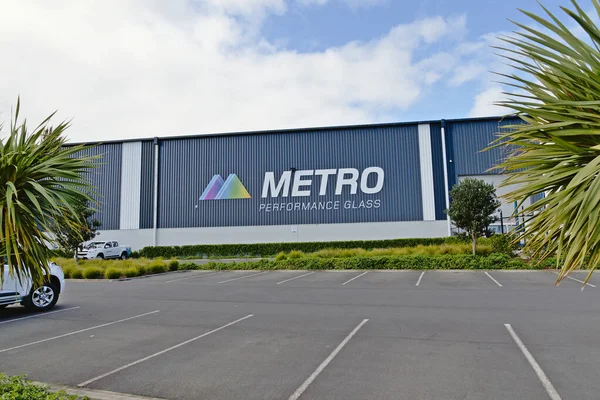 Auckland New Zealand Серпня 2019 Вид Завод Metro Performance Glass — стокове фото