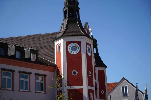 Vacker Utsikt Över Fint Renoverad Kreuzberg Kyrka Burglengenfeld Bayern Tyskland — Stockfoto