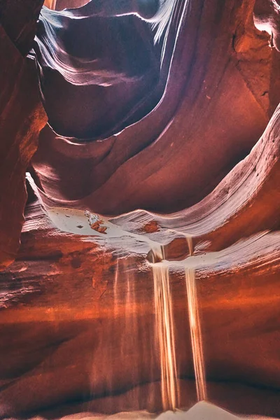 Plan Vertical Antelope Canyon Arizona — Photo