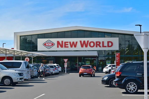 Akuckkland New Zealand Jul 2019 View New World Supermarket — 스톡 사진