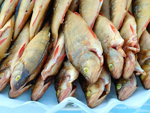 Closeup High Angle Shot Fish Market — Stock Photo, Image
