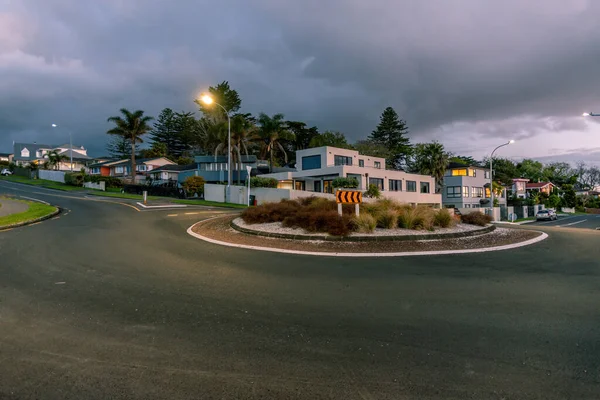 Auckland Nueva Zelanda Septiembre 2019 Vista Rotonda Junto Colegio Macleans — Foto de Stock