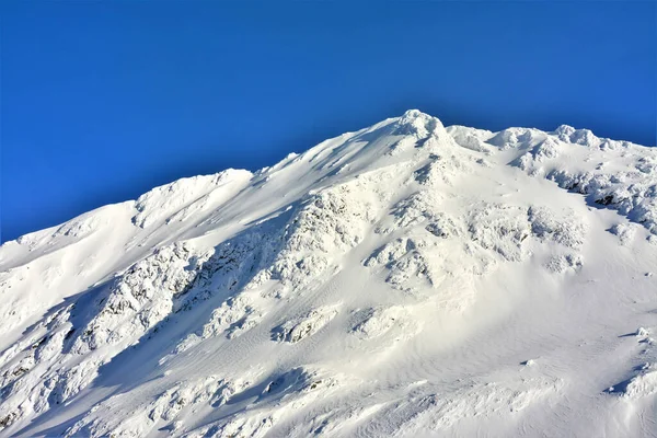 Creste Dei Monti Fagaras Romania Ricoperta Neve — Foto Stock