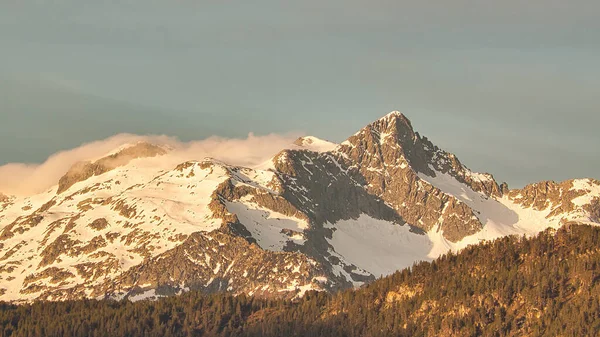 Lever Soleil Dans Les Montagnes Aran Printemps — Photo