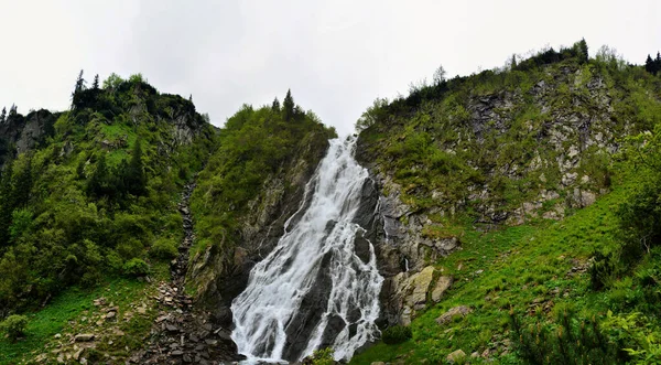 Beautiful Shot Balea Waterfall Fagaras Mountains Romania — Stock Photo, Image