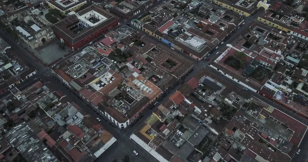 Antigua Guatemala Şehir Manzarasının Hava Görüntüsü — Stok fotoğraf