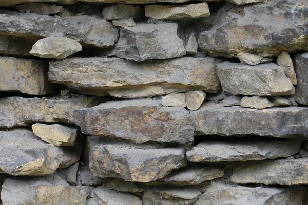 Detailní Záběr Kamennou Zeď — Stock fotografie
