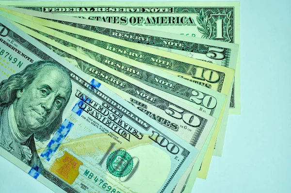 Крупный План Банкнот United States America Dollar Usd Currency Сша — стоковое фото