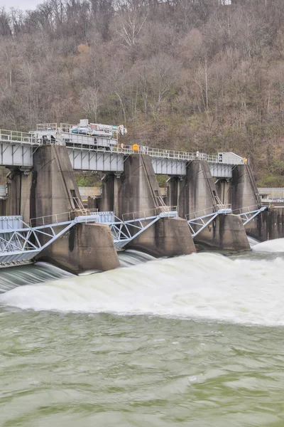 Morgantown Verenigde Staten Mrt 2020 Lock Dam Aan Monongahela Rivier — Stockfoto