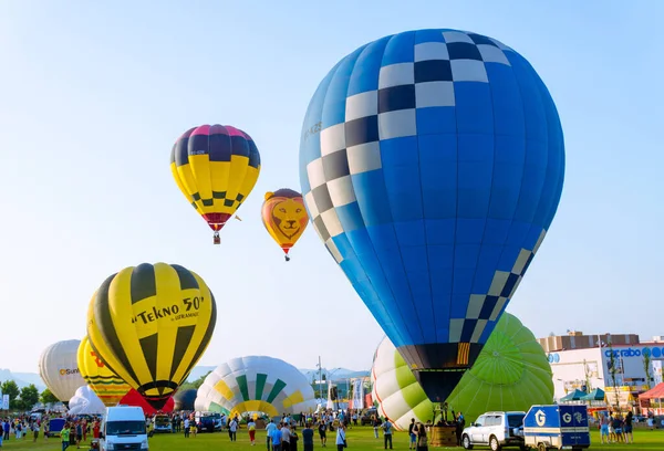 Igualada Hiszpania Lipca 2019 Koncentracja Balonów Aerostatycznych Ponad Krajów Świata — Zdjęcie stockowe