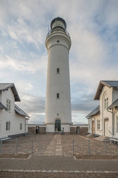 Arc Ciel Sur Phare Hirtshals — Photo