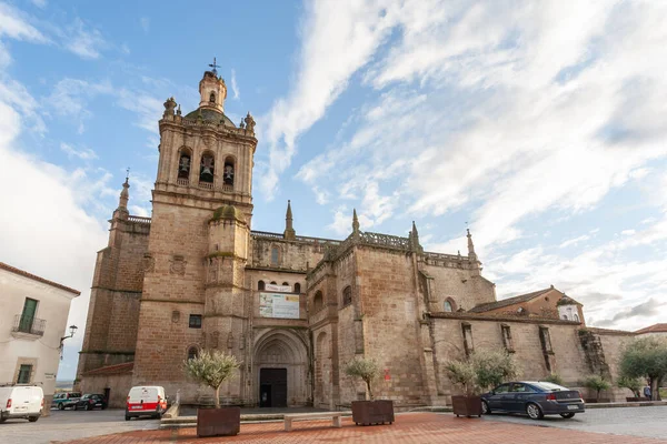 Coria スペイン 2020年10月22日 ゴシック様式のコリアのサンタ マリア アスンシオン大聖堂にバロック様式の装飾が追加されました — ストック写真