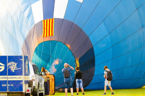 Игуалада Испания Июля 2019 Концентрация Аэростатических Воздушных Шаров Стран Мира — стоковое фото