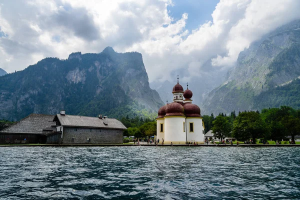 Mesmerizing View Historical Bartholomew Church Berchtesgaden National Park Germany — Stock Photo, Image