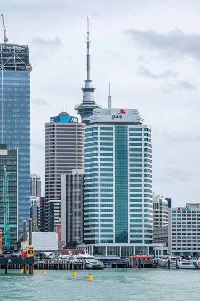 Auckland New Zealand October 2019 View Old Pwc Building Ferries — 图库照片