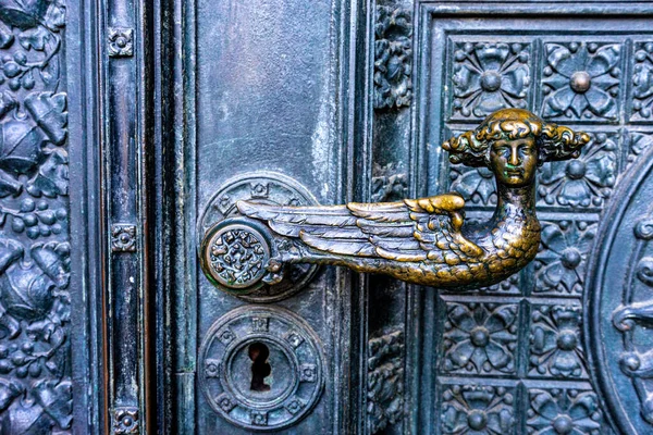 Closeup Shot Vintage Door Handle — Stock Photo, Image