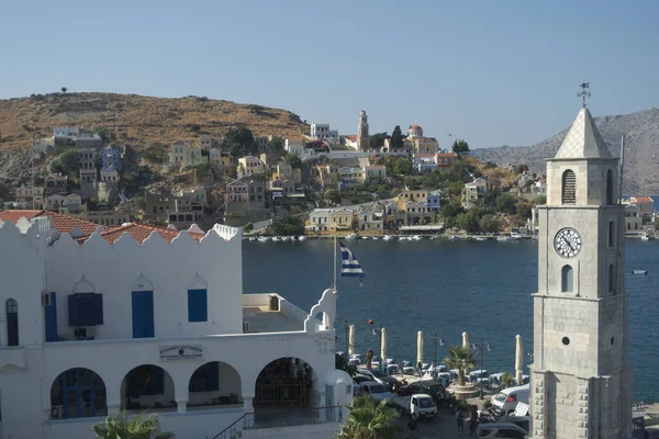 Symi Grécia Agosto 2014 Symi Grécia Agosto 2014 Paisagem Baía — Fotografia de Stock