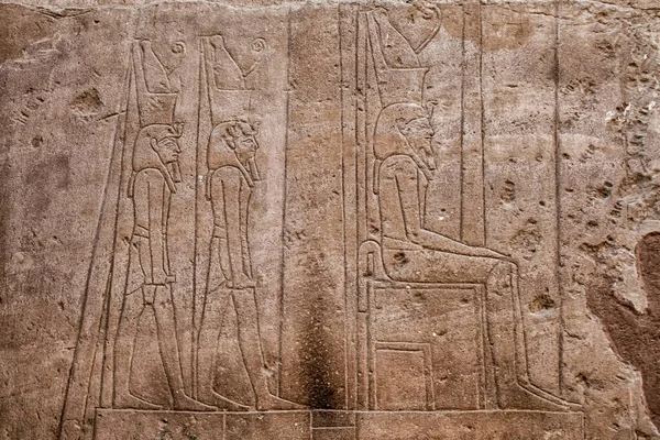 Jeroglíficos Egipcios Del Templo Luxor Luxor Egipto — Foto de Stock
