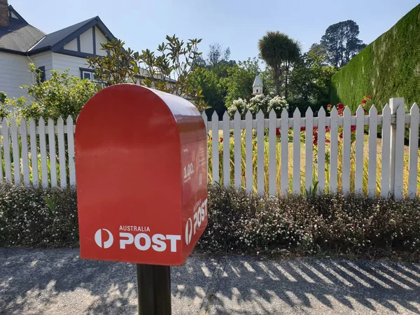 Southern Highlands Ausztrália Szeptember 2020 Red Box Ubished Streets Australia — Stock Fotó