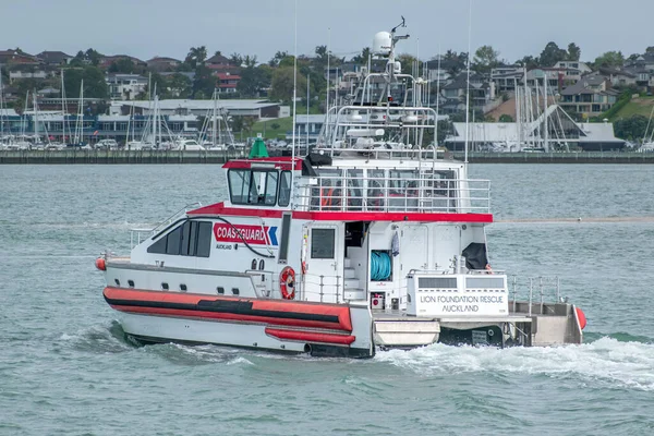 Auckland Nouvelle Zélande Oct 2019 Vue Bateau Des Garde Côtes — Photo