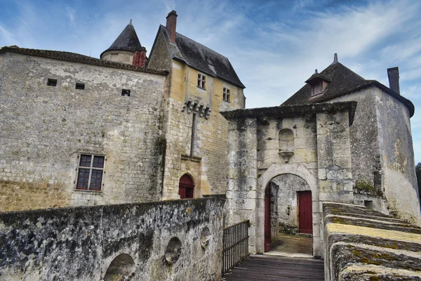 Närbild Chateau Brede Molnig Dag Gironde Frankrike — Stockfoto