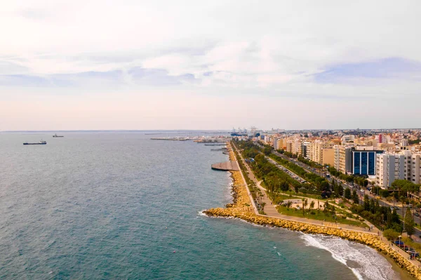 Limassol Cyprus Panoramic City Resort的空中拍摄 — 图库照片