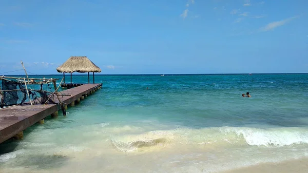 Plage Colombienne Des Caraïbes Playa Libre Isla Grande Olombie — Photo