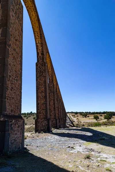 Una Hermosa Toma Del Acueducto Del Padre Tembleque Hidalgo México — Foto de Stock
